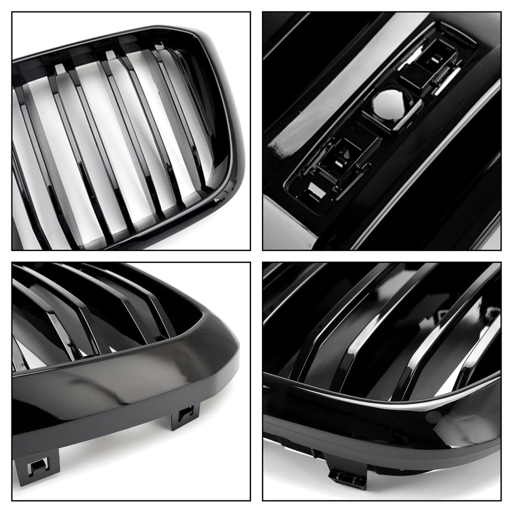 Griglia Anteriore Nera Lucida Fit BMW X3 X4 G01 G02 2022 2023
