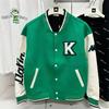 KAPPA Men's and Women's Sports and Leisure Jacket, Baseball Shirt