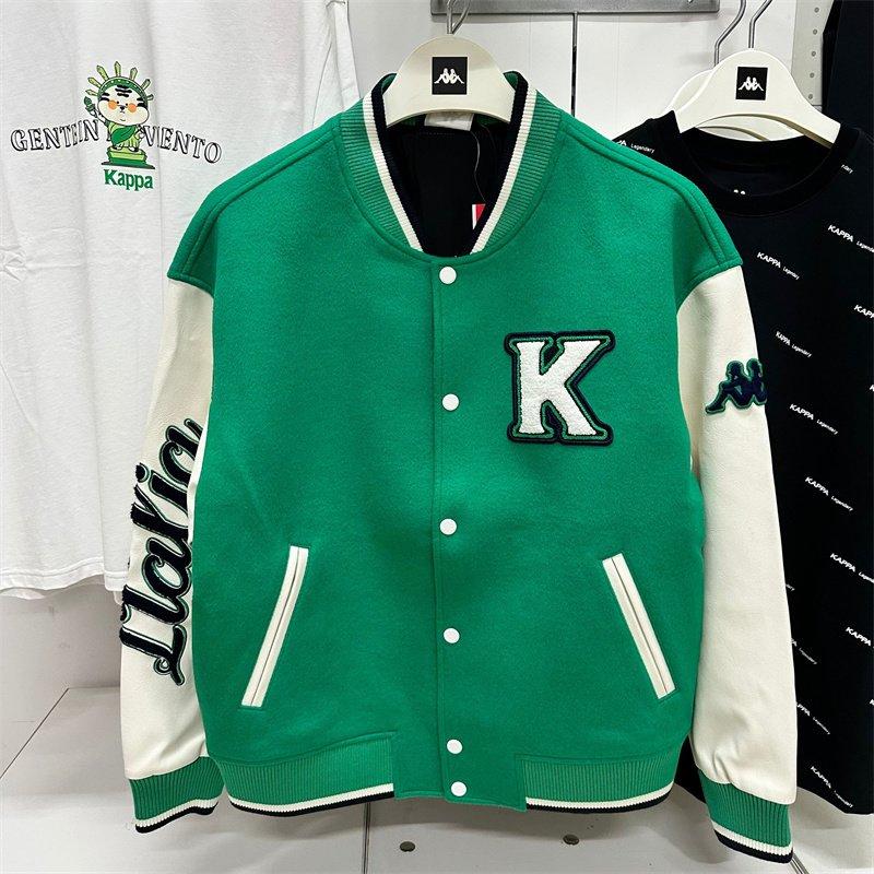 KAPPA Men's and Women's Sports and Leisure Jacket, Baseball Shirt