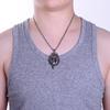 Viking wolf head necklace for men women trendy stainless steel chain pendant sweater chain accessory