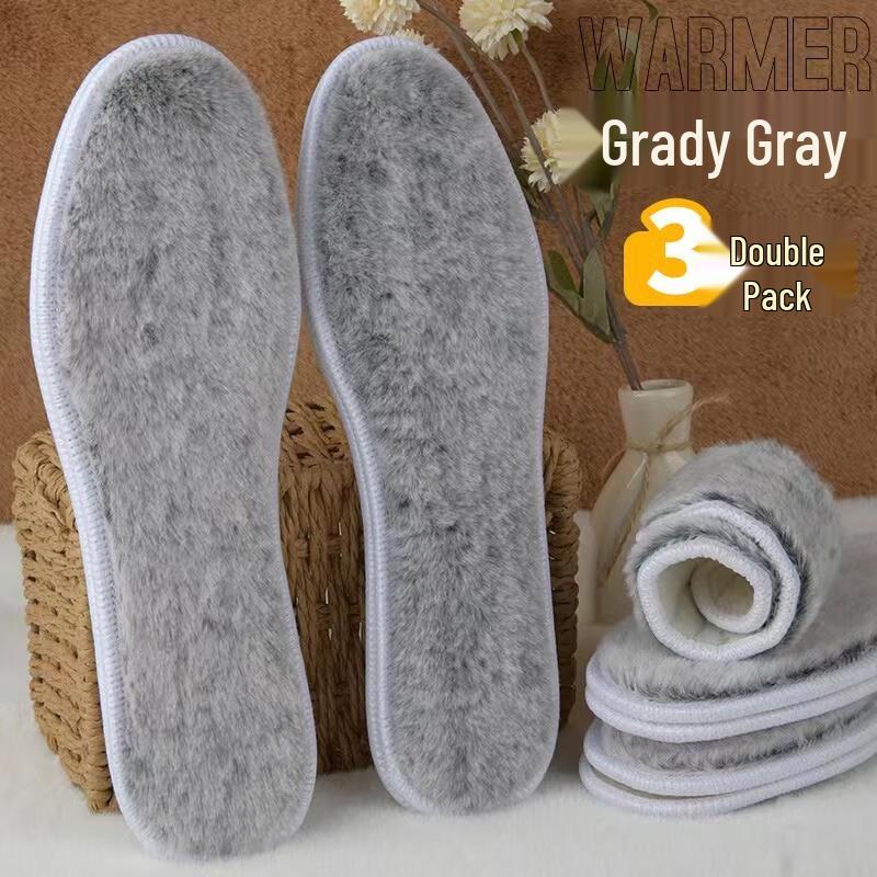 

HANDUNYOU Thick Faux Rabbit Fur Winter Warm Insoles