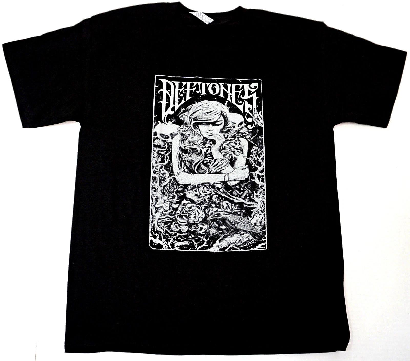 DEFTONES T-shirt Rock Nu Metal Tee 100% Cotton Adult Black New XL