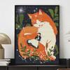 5D FullDrill Round Diamond Painting Kit for Bedroom Cat and Girl Decor. Mosaic Craft Wall Art