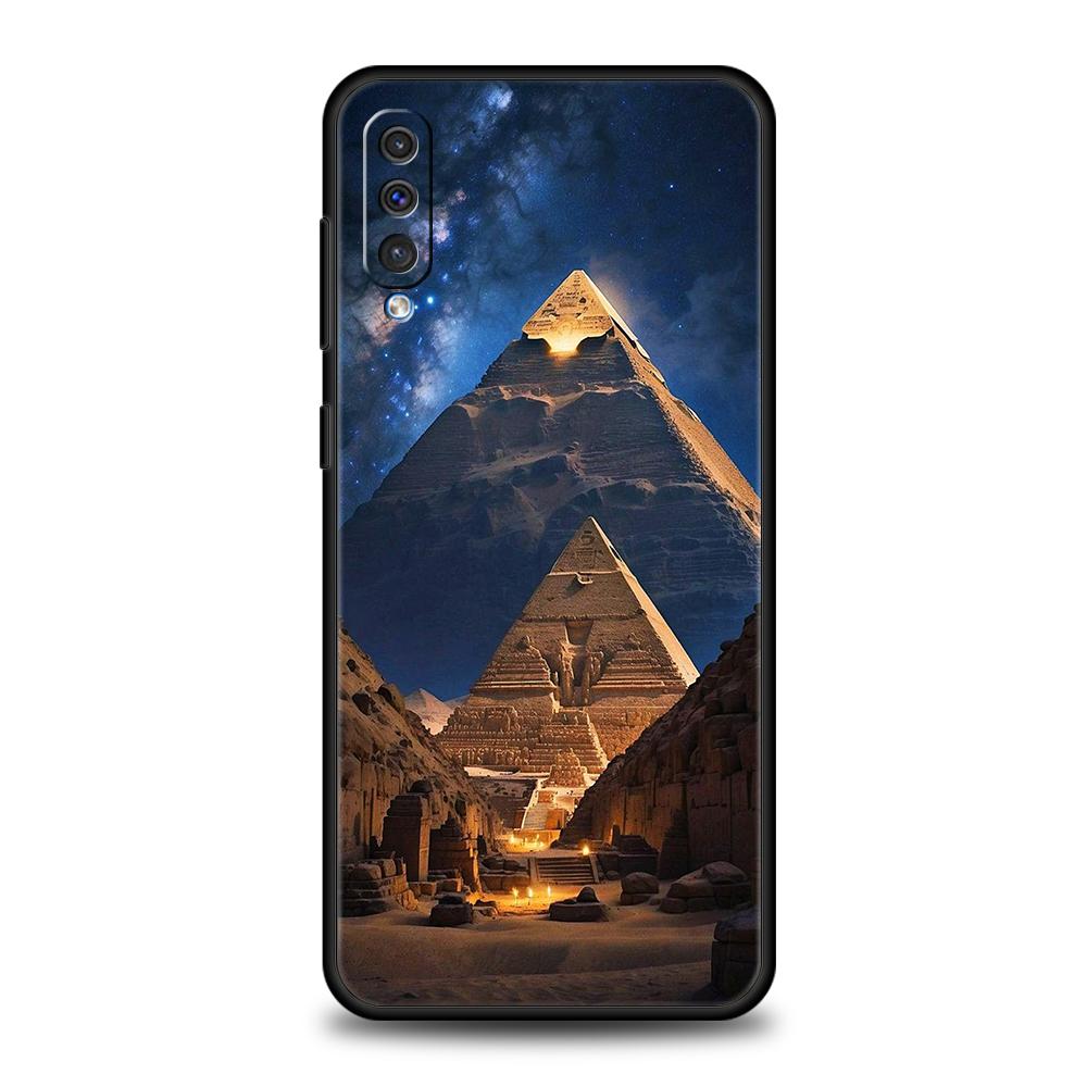 Egypt Egyptian God Pyramid Case For Samsung A56 A36 A26 A24 A16 A14 A12 A32 A50 A70 A20E A20S A22 A34 A54 A42 A52 5G A06 Cover