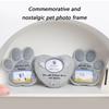 Resin Pet Memorial Tomestone Photo Frame Handcrafts Carved Sculpture Wall Desktop Garden Yard Loss Cats Dog Plaque