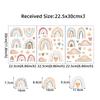 Boho Colo Rainbow Cloud Star Wall Stickers for Waterproof Removable PVC Kids Room Kindergarten Home Decoration