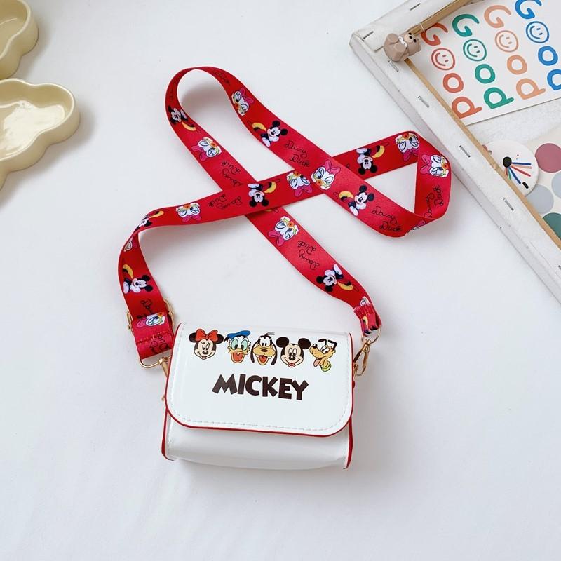 Mini Shoulder Kids Crossbody Bag With Mouse Donald Duck Print Design