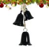 Christmas Bell Ornaments Rustic Wall Art Metal Christmas Harmony Bells With Rope For Bedroom Fireplace Classroom Door Wreaths