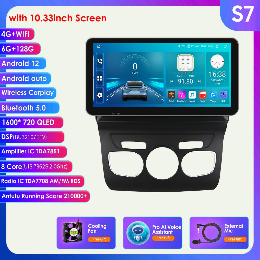 

8G 128G 2Din Android 12 Автомобильный радиоприемник для Citroen C4 2 B7 2013 2014 2015 2016 Мультимедийный видеоплеер Стерео RDS Nav GPS Carplay DSP Интеллектуальный экран S7 8Core 6G 128G AI