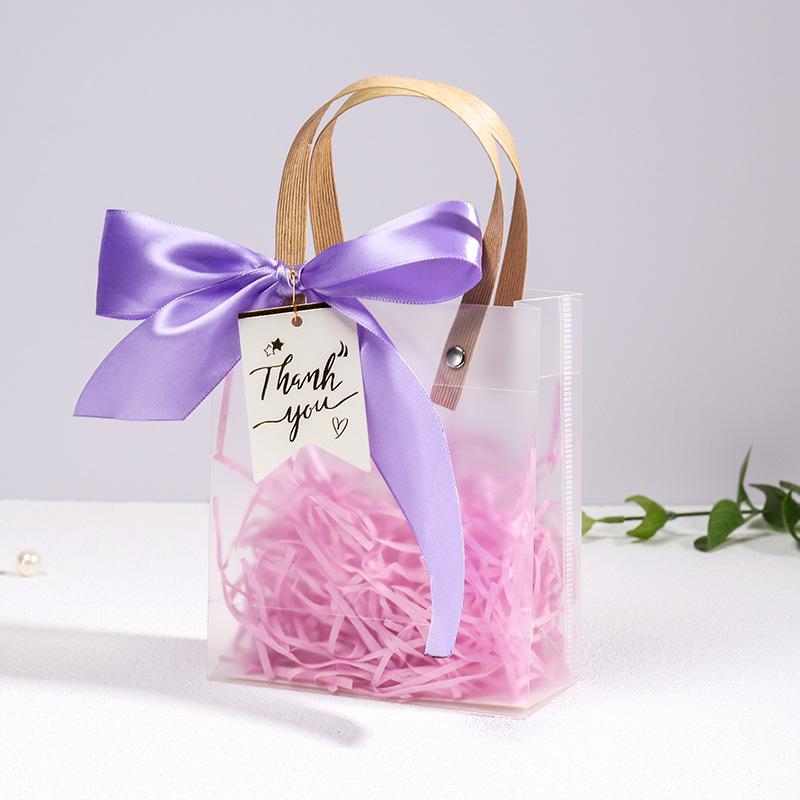 High-End Transparent Gift Tote for Valentine's, Weddings, Birthdays & Parties