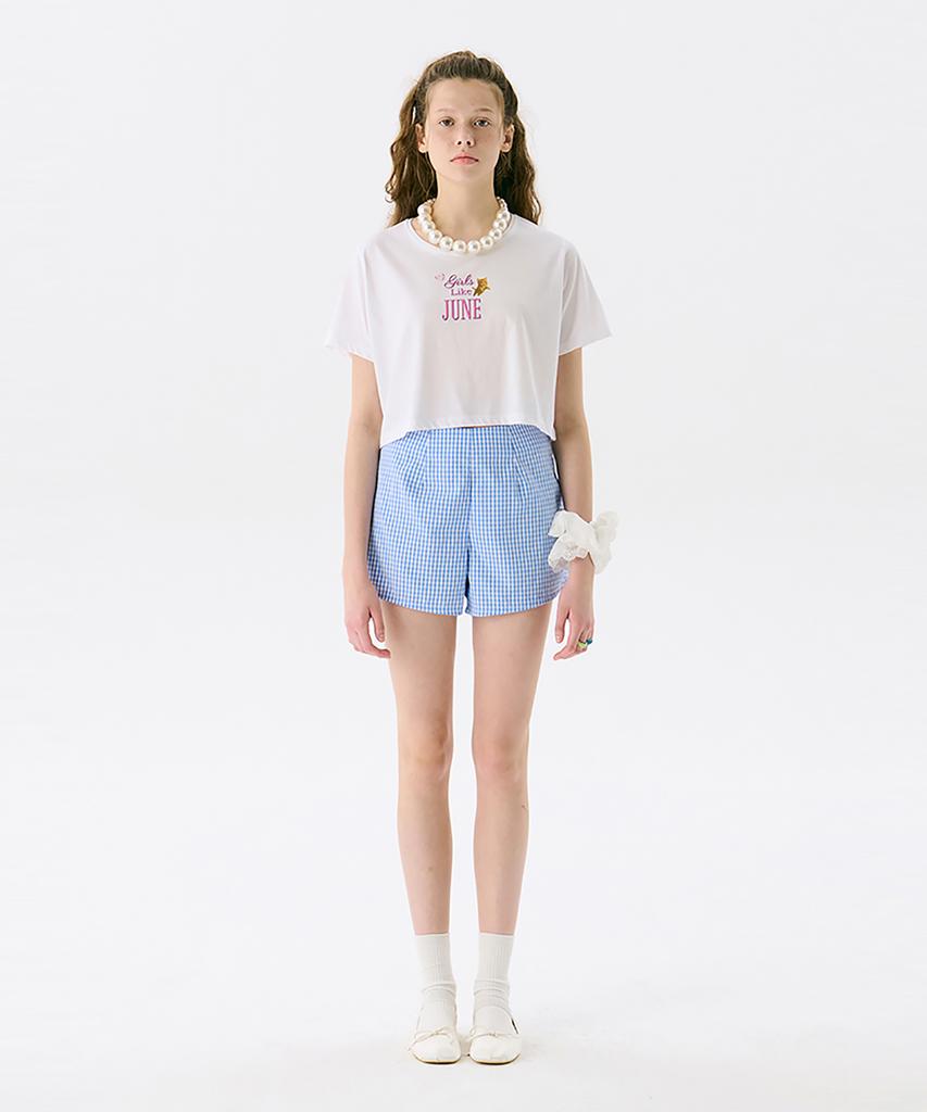 JUNEJUNE SPACE Pattern Shorts_Light Blue