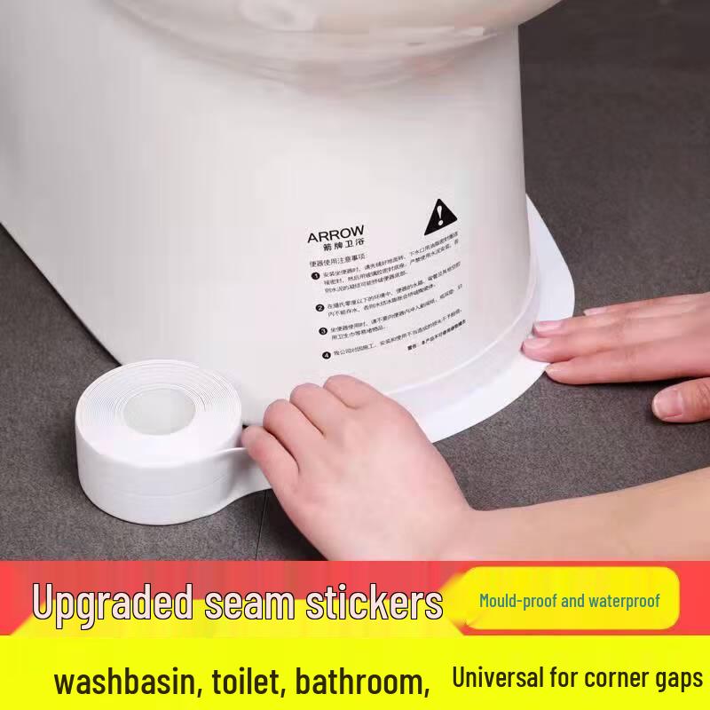 

Self-Adhesive Anti-Mold Sealing Strip for Kitchen and Bathroom 3.7mm x 1.35m