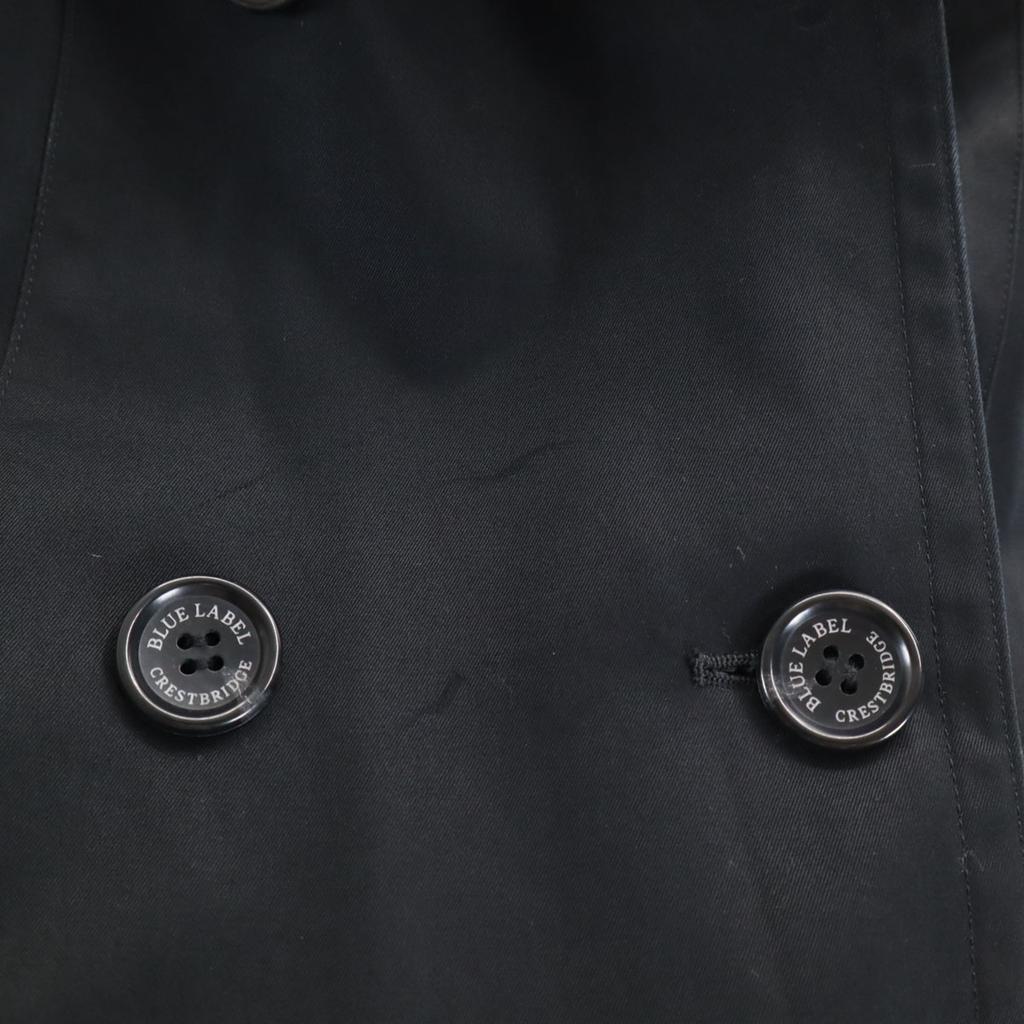 Manteau trench BLUE LABEL CRESTBRIDGE 40 noir Avec doublure Femmes Occasion