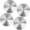 56,5mm Silberfarbene Auto-Radnabenabdeckungen Emblem Abzeichen Aufkleber 4 Stück Langlebiges Material