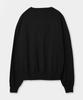 Yujen Minimal Round Neck Two-Way Knit Zip-Up_Black