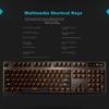Rapoo V500PRO Single Backlit Mechanical Keyboard, Wired Full-Size Gaming And Office Keyboard for Laptop, 104 Keys, Anti-Ghosting, Red Switches