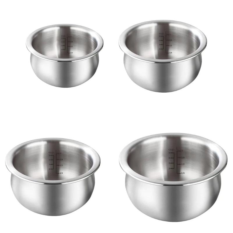 Multiple Capacity Electric Cooker Inner Pot 2L to 5L Sizes Stainless Steel Surfaces Enhanced Heat Distribution System