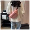 Crossbody Breast Bag Canvas Casual Bag Women's New Trendy Summer Sports Niche Versatile Ins Fanny Bag Women's Bag
