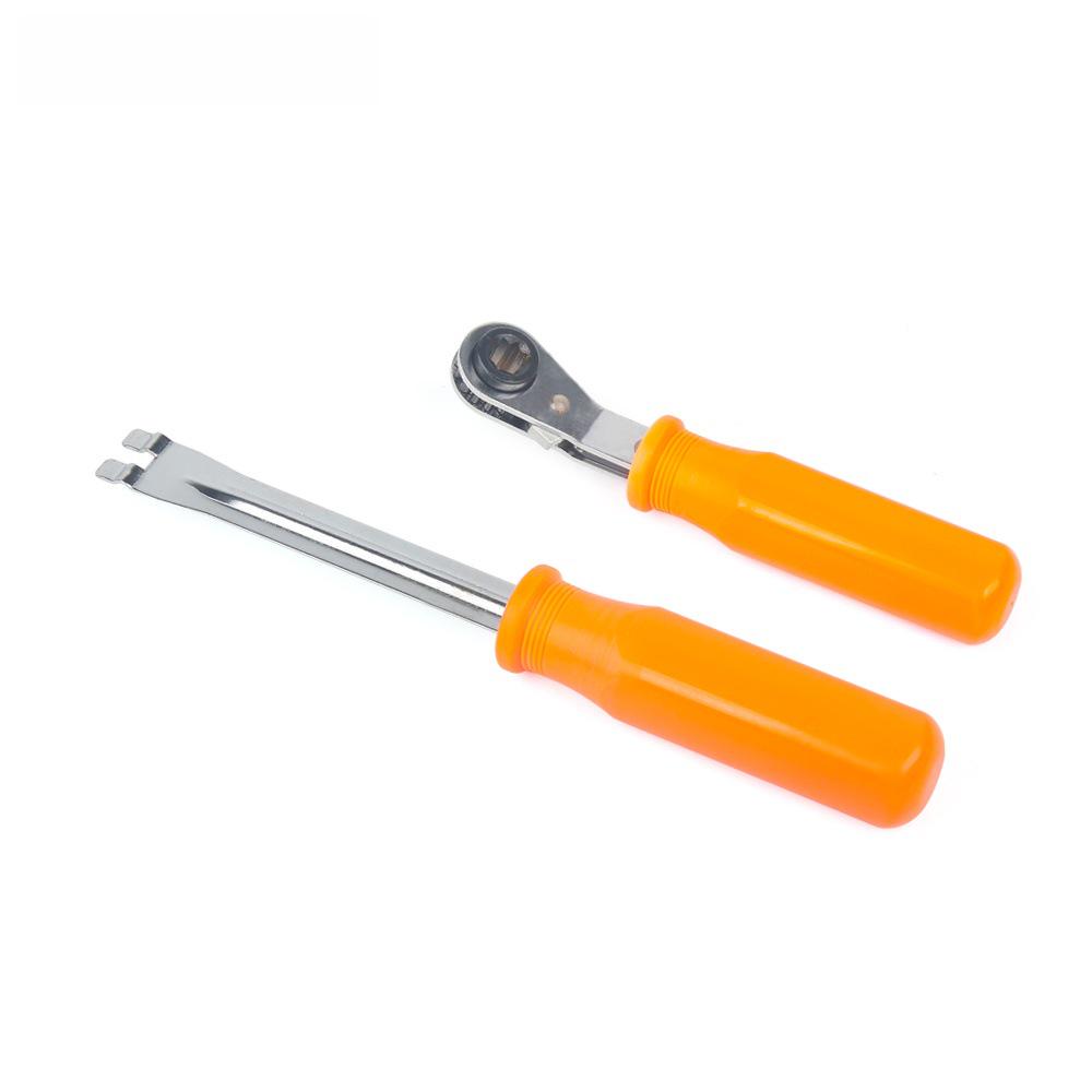 Automatic Slack Adjuster Release Tool & 5/16 Double Square Ratchet Wrench for Air Brake Systems