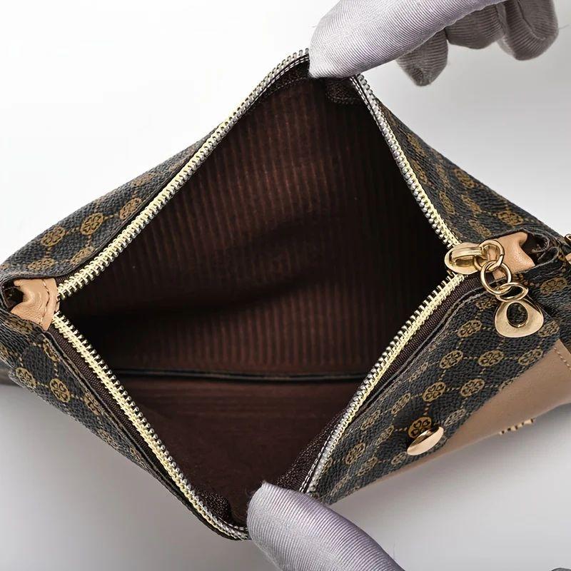 Women's Leather Fashion Shoulder Crossbody Bag Coin Purse Multi-function Handbag