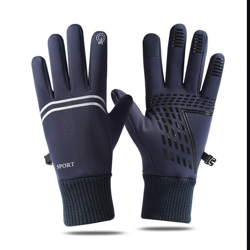 Gants de ski à écran tactile automne et hiver polaire conduite chauds antidérapants imperméables réfléchissants sports de cyclisme de plein air