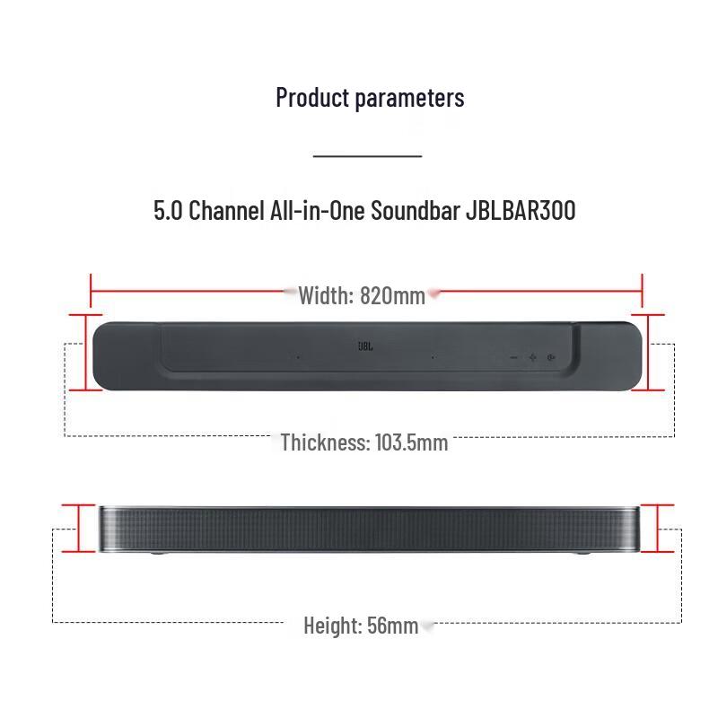 JBL BAR 300 Compact 5.0 Dolby Atmos Soundbar