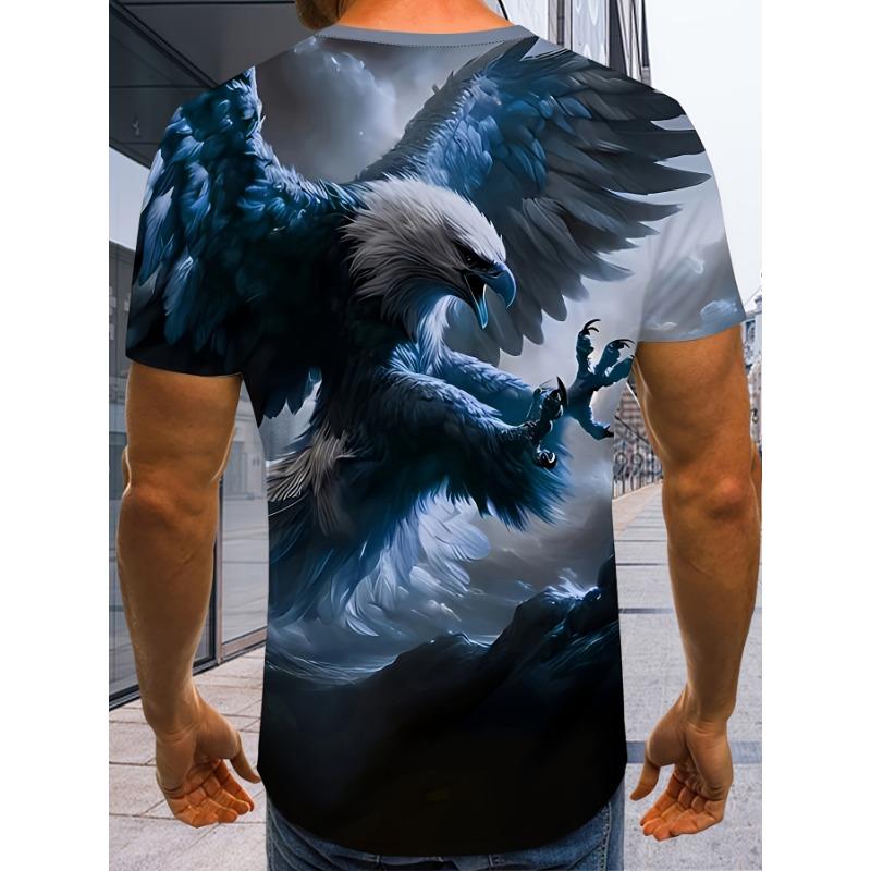 Men'S Summer 3D Digital Print T-Shirt Trendy