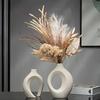 A Top-quality Plastic Vase Hollow Nordic Modern Vase Modern Home Decor Living Room Bookshelf Place Vases