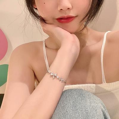 Bow Bracelet Female Pull Adjustable Exquisite Light Luxury Ins Cold Wind Girl Gift