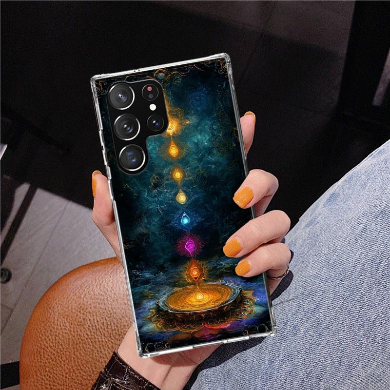 Yoga Chakra Spiritual Energy Universe Phnoe Case for Samsung Galaxy S26 S25 Edge S23 S24 Ultra S22 Plus S21 S20 FE Unique Cover
