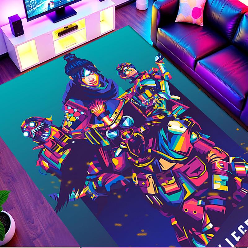 Tappeto Stampato Apex Legends, Tappeto da Pavimento Lavabile, Per Ingresso Stanza del Dormitorio Lavanderia Ufficio Studio, Decorazione per la Casa Regalo di Compleanno Natale