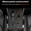 Silikonowy Organizer Konsoli Środkowej do Toyota Highlander 2020 2025 2025 Pudełko do Przechowywania w Szczelinie Siedzenia Miękka Nakładka na Panel Dźwigni Zmiany Biegów