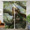 Blackout Kitchen Curtains for Living Room Curtain Female Elf Home Interior Curtains 2 Pieces Shades Tulle for Bedroom Partition