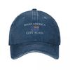 Make America Gay Again Czapka z daszkiem kapelusz derby Czapka wędkarska Kapelusz przeciwsłoneczny Kapelusz jeździecki Damska Unisex