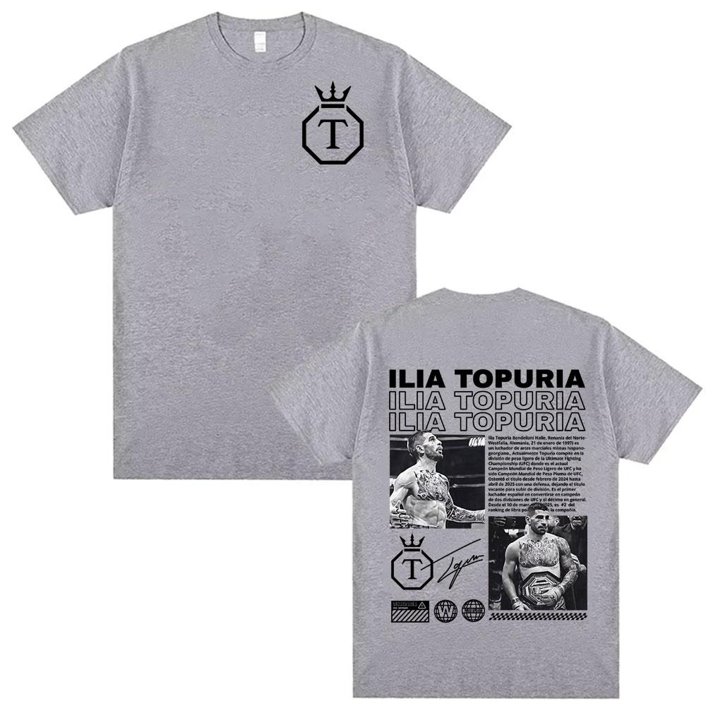 El Matador Ilia Topuria Merch Men's and Women's Limited Edition T-shirt 100% Pure Cotton Casual Retro Hip-hop Fashion T-shirt