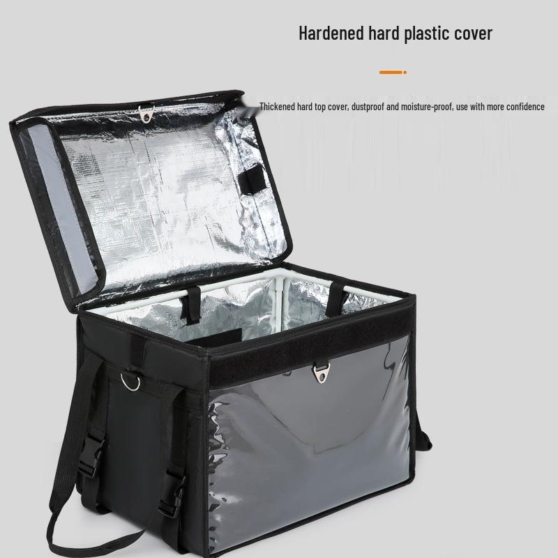 Cutie Izolată Impermeabilă pentru Livrare Mâncare pentru Standuri Stradale - Disponibilă în Mărimi Mari și Mici