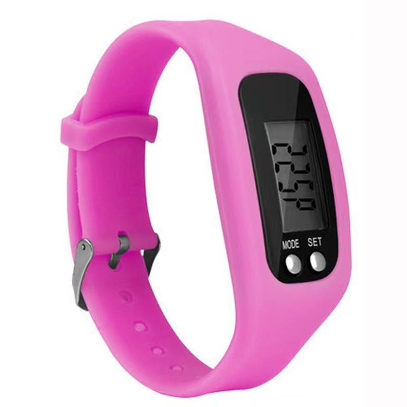 Silicone Electronic Pedometer Wristband Watch Multifunctional Pedometer  Health Sports LED Electronic Watch Bracelet