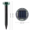 Outdoor Farm Garden Yard Mole Rat Repellent Solar Ultrasonic Spike Pest Deterrent Repeller