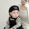 Meier Children's hats, spring and autumn thin anti-duck tongue berets, male and female baby letter forward hats