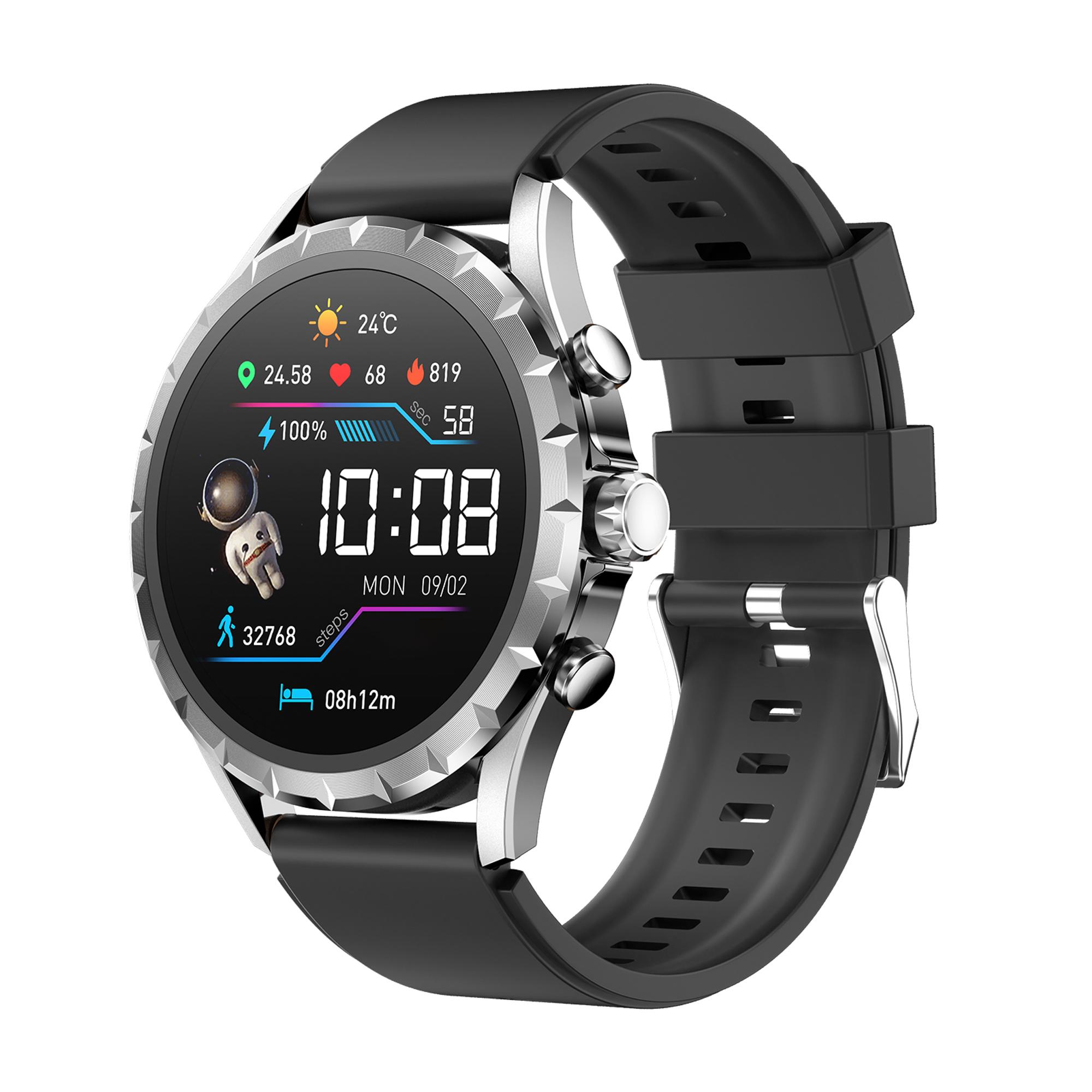 

Alarm Clock Smart Watch Men Outdoor Sport Blue Tooth Call Heart Rate Health Waterproof NFC Music Information Reminder Smartwatch