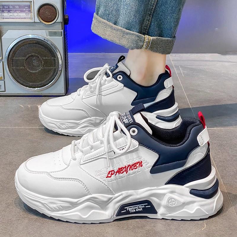 New Autumn and Summer Casual Running Leather Sports Dad Shoes