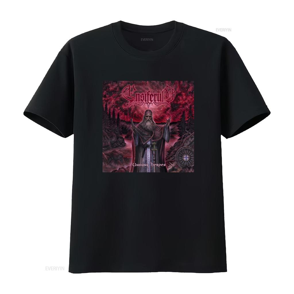 Ensiferum Unsung Heroes Metal Band T Shirt Size S For Fans Vintage Washed Stylish Fashion Slightly Stretched Homme Comfortable
