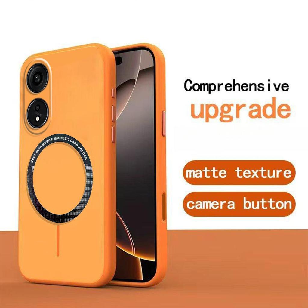 Frosted Semi Clear Magnetic Phone Case for OPPO A78 5G Soft TPU Cover