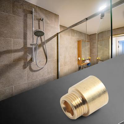 Estensione Rubinetti G1/2 Filettatura Connettore in Ottone per Riscaldamento Acqua Potabile Installazione