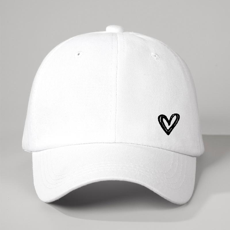 

Love printed baseball cap for Unisex and Women, versatile for daily casual wear, simple design with love, travel equipUnisext One Size