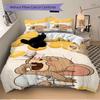 Mouse Cheese Adventure Print 3Pcs Bedding Setduvet Cover With 2 Bedropillowcase Home Birthday Gift
