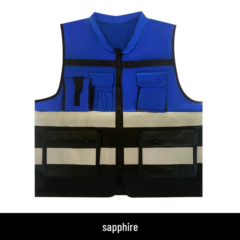 Leader Style Reflective Safety Vest for Construction, Cycling, and Team Building Inspections