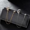 Shirt Brooch Badge Tassel Chains Women Brooches Chain Brooches Pins Star Moon Brooch Korean Style