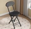 Classic Style Folding Chair with Oval Seat Portable, No Assembly Needed, Durable Metal Frame Hardwood Construction for Home