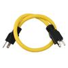 3-Pin Stecker Verlängerungskabel Stecker zu Stecker Elektrischer Adapter Stromkabel Wohnmobile Steckeradapter Verlängerungskabel für Fahrzeuge